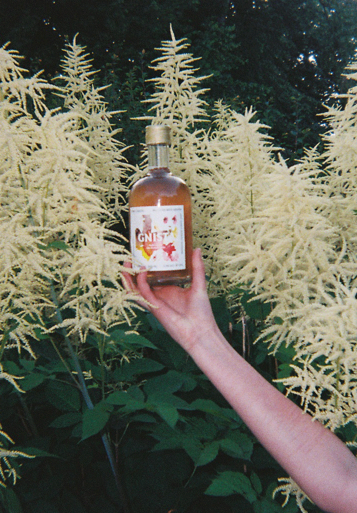 Pink gin, alcohol free drink to sip neat or with tonic